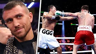 RINGSIDE Lomachenko: GGG had injury vs Canelo. Only fought with 1 Hand!