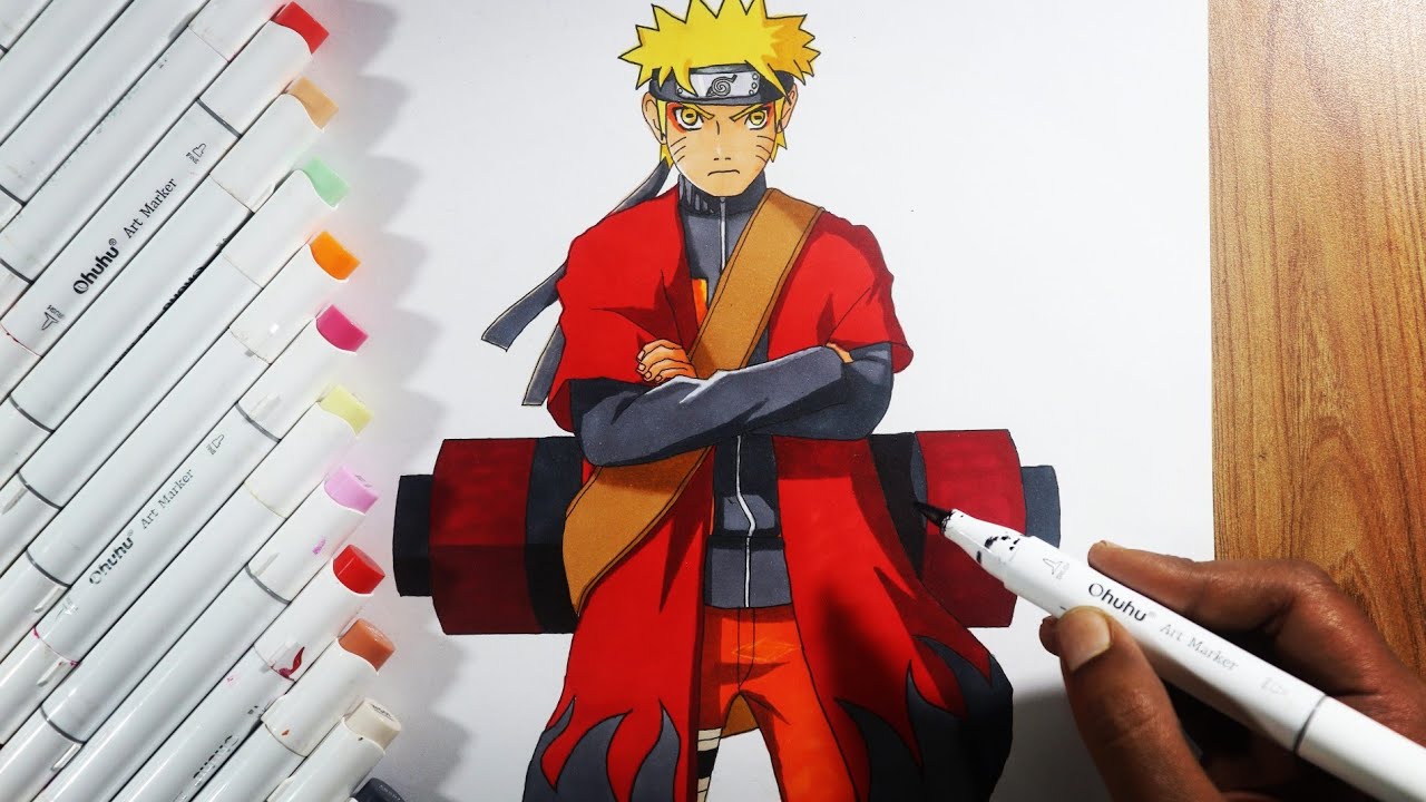 Drawing Naruto Sage Mode Speed Drawing Art Forever