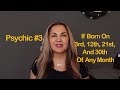 NUMEROLOGY: PSYCHIC #3 | FOR THOSE BORN ON 3RD, 12TH, 21ST, 30TH OF ANY MONTH