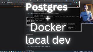 Postgres with docker for local development
