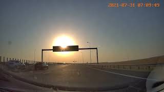 Aglomeratie sambata dimineata pe Autostrada Soarelui A2 Bucuresti - Constanta E81