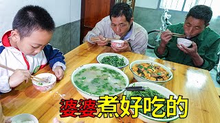 Grandma's fried pork with tofu in oil, delicious