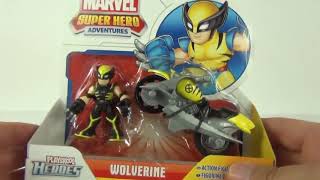 Playskool Heroes: Marvel Super Hero Adventures Wolverine Claw Racer Toy Review, Hasbro