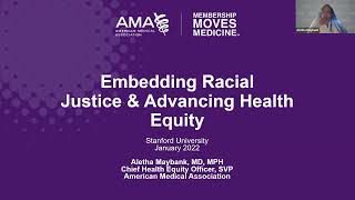 Health Equity Webinar Series (Microlearning Module): Operationalizing Racial Justice
