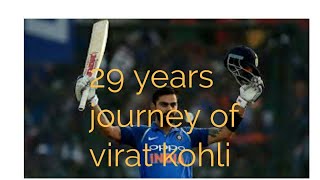 29 years journey of run machine virat kohli
