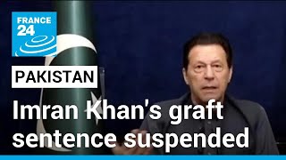 Imran Khan conviction in Pakistan: Lawyer says court suspends ex-PM's graft sentence • FRANCE 24