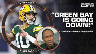 'GREEN BAY GOES DOWN!' - Stephen A. has no confidence in young Packers team vs. 49ers | First Take