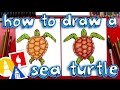 How To Draw A Realistic Sea Turtle How To Draw A Realistic Sea Turtle