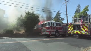 Raw video: Fire sweeps through home in Martinez