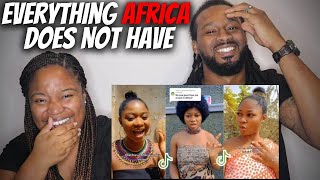 American Couple Reacts "Everything Africa Does Not Have" Africa TikTok