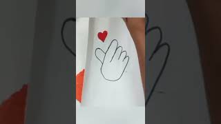 Cute Hand ❤ Drawing #shorts #shortvideo #viralshorts