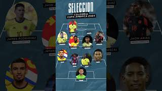 ¡TITULARES SELECCION COLOMBIA COPA AMERICA 2024! #futbol #golcaracol #copaamerica #seleccioncolombia
