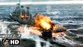 US Destroyer Vs German U-Boat Battle Scene | GREYHOUND (2020) Movie CLIP HD