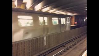 R160 (F) Trains at 21st Street - Queensbridge