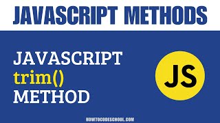 JavaScript trim() Method | JavaScript String Methods | JavaScript Methods