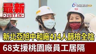 新北亞旭中和廠414人篩檢全陰  68支援桃園廠員工居隔【最新快訊】