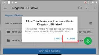 Trimble TSC5 - Copying Files to a USB Drive