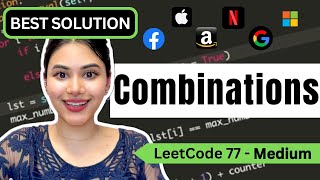 Combinations - LeetCode 77 - Python #backtracking #leetcode #combinations