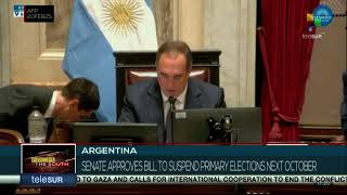 Argentina's Senate approves suspension of PASO elections in 2025