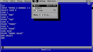 select case in Qbasic