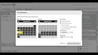 Print Schedule
