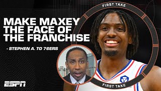 Stephen A. calls for the 76ers to make Tyrese Maxey the face of the franchise |