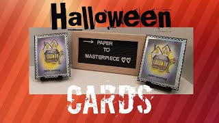 DIY - Haunted House Halloween Card - Greeting Cards - Card Making - Paper to Masterpiece