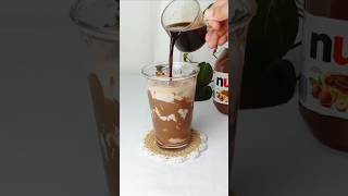 How To Make Nutella Latte | Hazelnut Chocolate Latte | Home Cafe | Lavieri #shorts