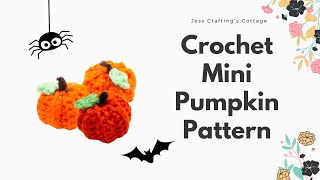 Crochet a Mini Pumpkin - Free Pattern - Halloween Decorations