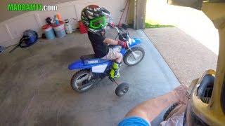 Lil MADRAM11 CRASHES HIS YAMAHA PW 50