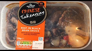 Morrisons || CHINESE TAKEAWAY || BEEF IN BLACK BEAN SAUCE || Food Review