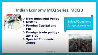 Indian Economy | Revision for exams | MCQ series | New Industrial Policy | Easy Economics