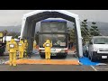 平成29年度石川県原子力防災訓練 大型車輌の除染テント