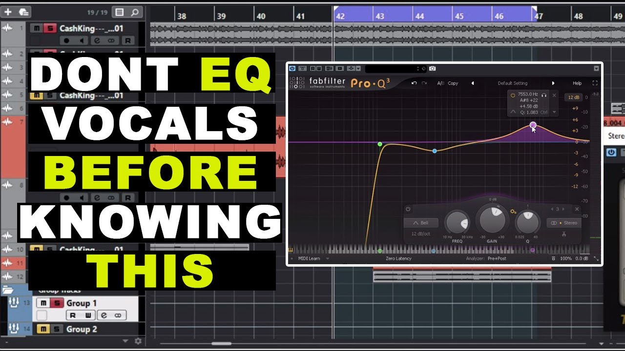 How To EQ Vocals The Correct Way | Mixing Clear Vocals | Cubase 10.5 ...