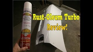 Rust-Oleum Turbo spray paint (REVIEW)