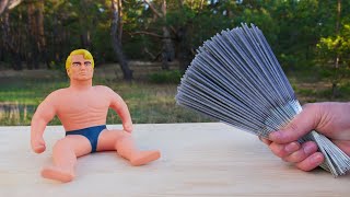 Experiment: Sparklers vs Stretch Armstrong