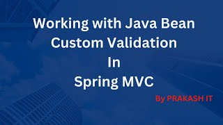 25-Custom validation annotation in spring MVC |Spring MVC | Spring Framework