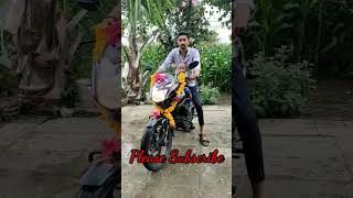 भावाने घेतली न्यु बाईक 🏍️ | रायबा बसला मामुच्या गाडीवर 😘 | ओ शेठ | New Shine | #shorts