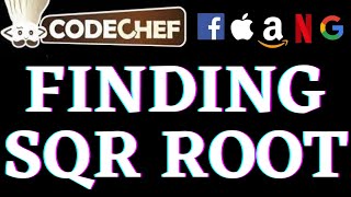 Finding Square Roots | CodeChef Beginners Problems | Python