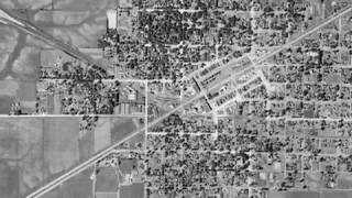 CB\u0026Q Kewanee to past Galva, Illinois 1938-40 USDA Historic Aerial Photos \