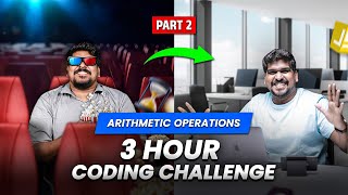 Part 2 | Arithmetic Operations And Sample Input | 3 Hour Coding Challenge