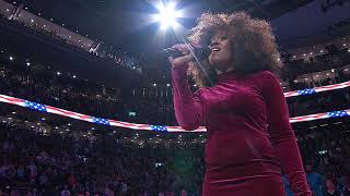 Nicole Faye singing the anthems @ Raptors vs. Hornets