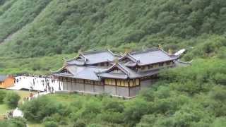 201408黃龍 五彩池4 黃龍古寺 鈣化彩池 黃龍洞 黃龍溝 玉翠峰 森林 五色經繙