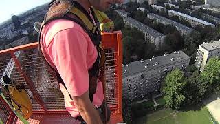 Bungee  Kraków...pierwsze salto w przód...