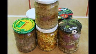 Various canned foods in nature and beyond ...... (simple and very tasty)