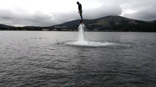 山中湖で、flyboard！ガクロクマリンで空を飛ぶ！ドルフィンチャレンジ