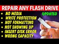 How To Fix Flash Drive Insert Disk | No Media Pendrive Fix | No Media USB | Repair USB Flash Drive