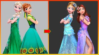 Frozen: Elsa Anna Glow Up - Frozen Disney Princesses Glow Up Art