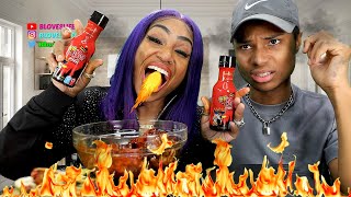 4X Spicy 15 Wing Challenge with Darius (Hilarious)