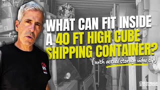 What can fit inside a 40 FT High Cube Shipping Container (Short Video)